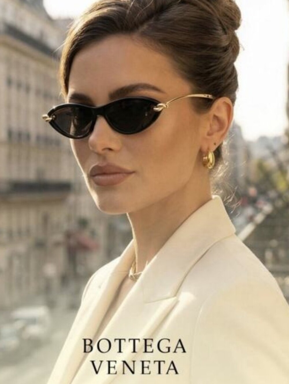 Bottega Veneta Bv1390s Knot Cat Eye Sunglasses - Picture 2 of 5